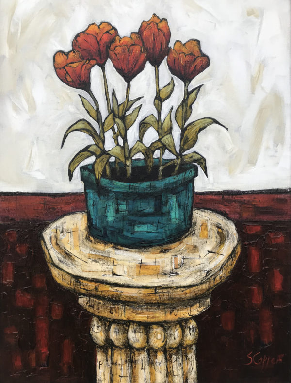 Still Life with Tulips 24x18in