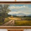 Alpine Haymaking Harvesting 20th Century Realist Oil Painting by German Landscape Artist, Wolfgang Heinz (1930–2014)2