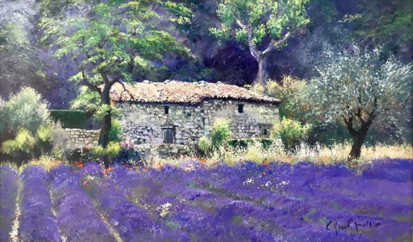 John Donaldson ‘Farm and Lavender Field’