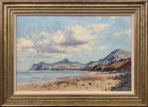Landscape Seascape Painting of Coast from Nefyn in North Wales