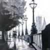 Painting of London Victoria Embankment by Angela Wakefield